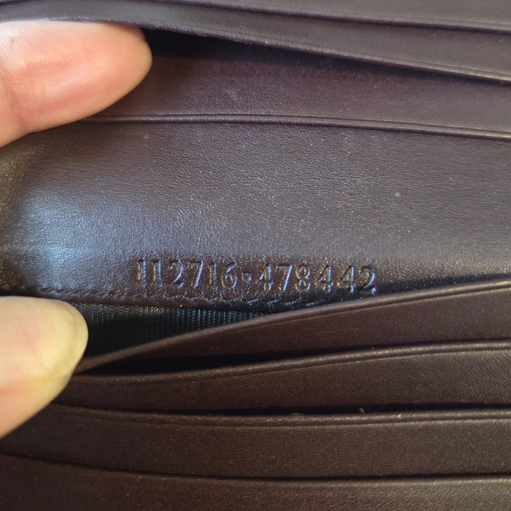 Authentic Brown Gucci Guccissima leather compact wallet - Picture 5 of 6